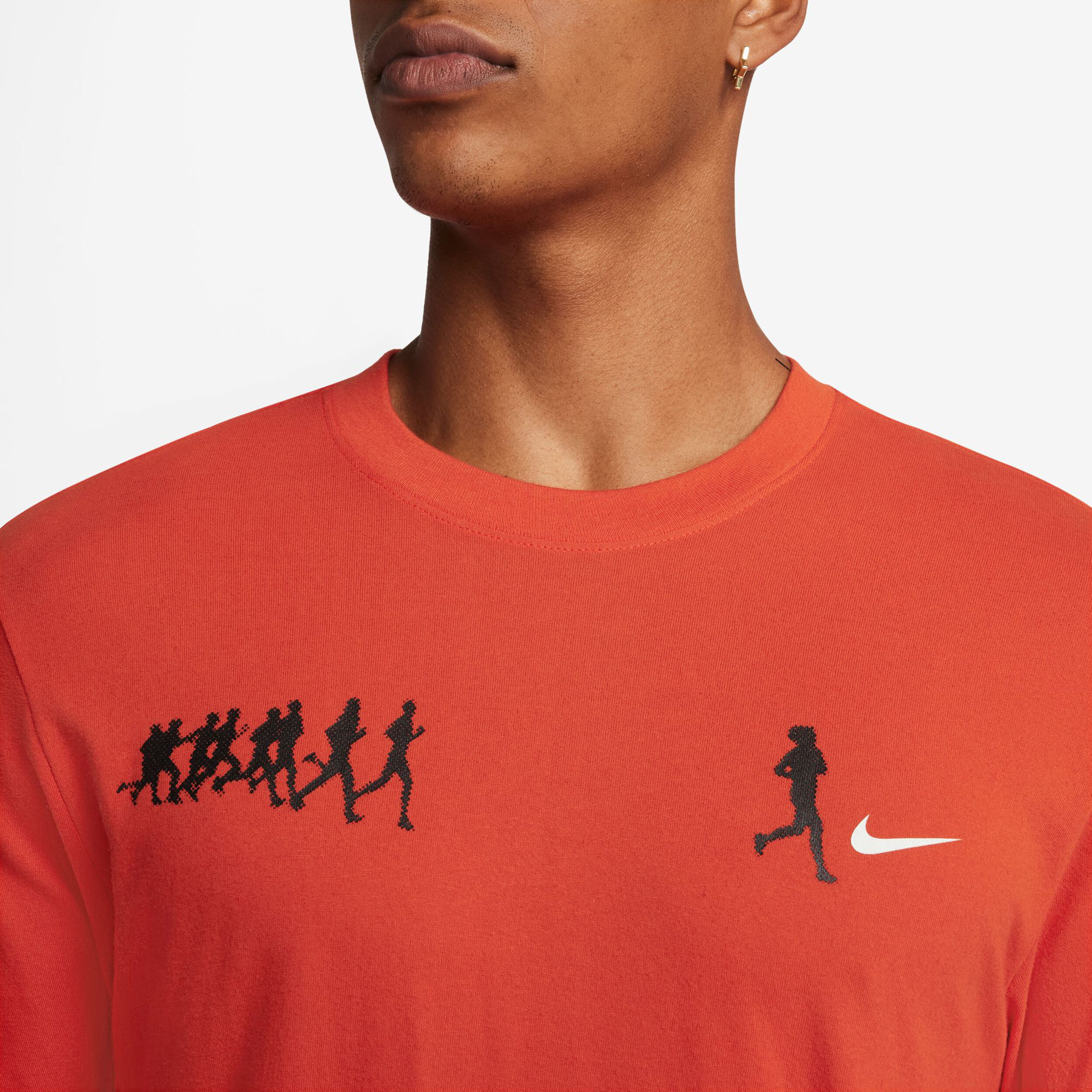 Red nike t shirt hotsell