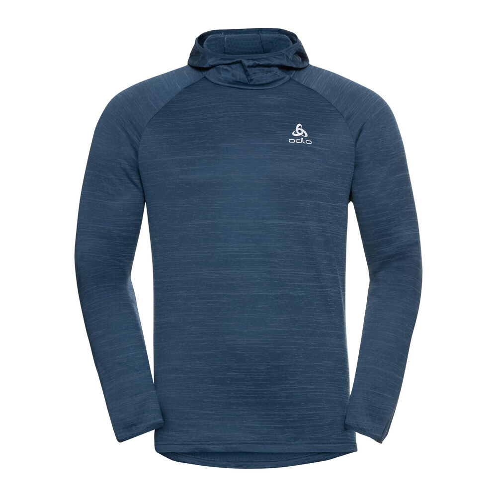 Odlo Easy Warm Mid Layer Hoody Men - Blue, Size L