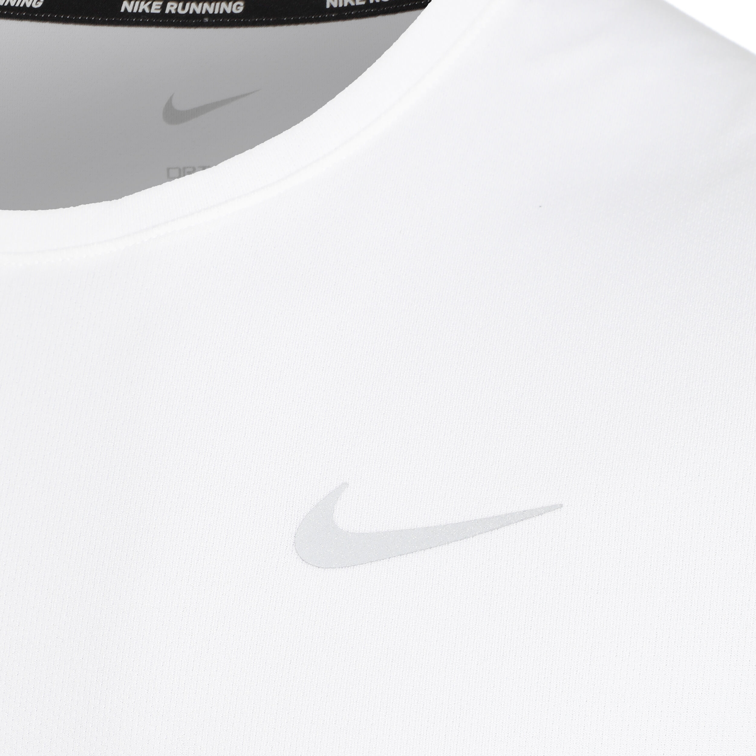Dri Fit Miler UV Running Shirt Men White