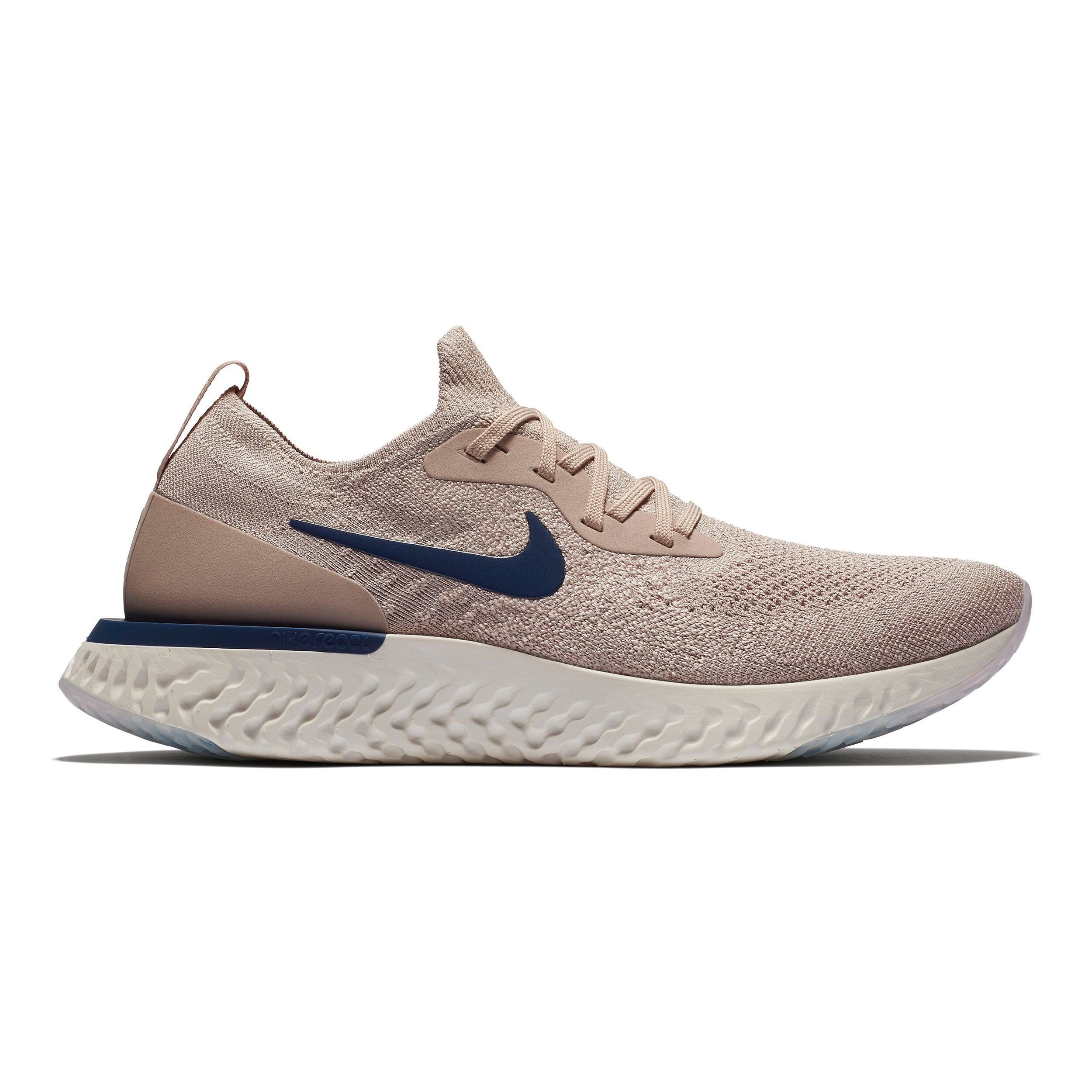 Nike epic react flyknit beige top