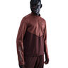 Pacer Winterized Half-Zip Running shirt Men - dark red, bronze