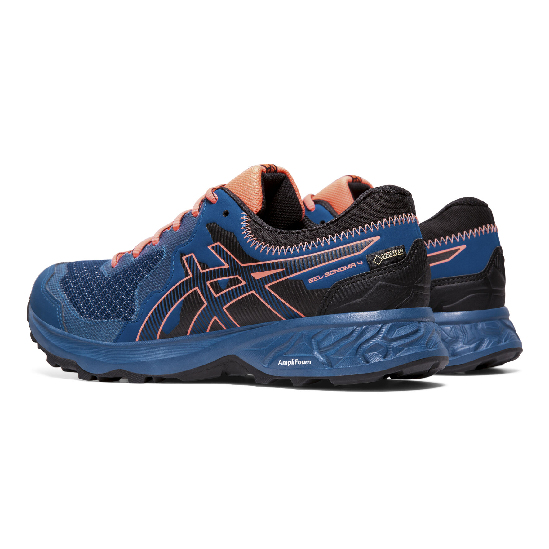 Buy ASICS Gel Sonoma 4 G TX Trail Running Shoe Women Petrol Coral online Running Point UK