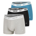 Nike Clothing Nike Everyday Cotton Stretch Boxer Shorts 3 Pack Men-Lightgrey,Black