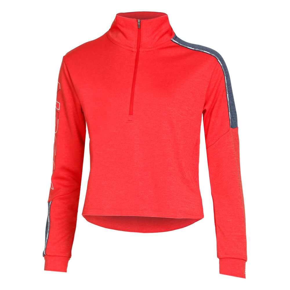 New Balance Accelerate Pacer Half-Zip Long Sleeve Women - Red, Size XS