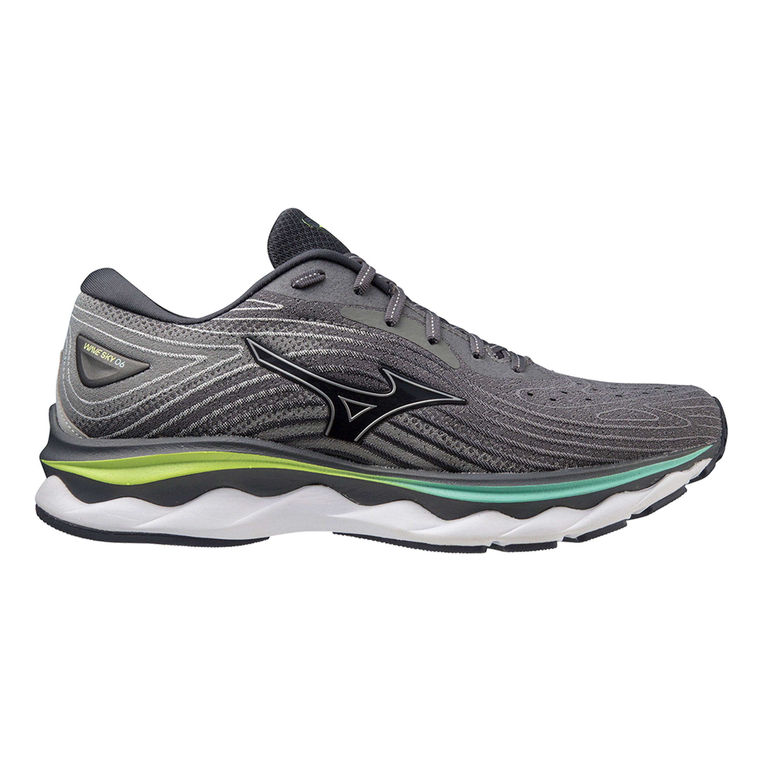 Wave Sky 6 Neutral Running Shoe Men Grey Black