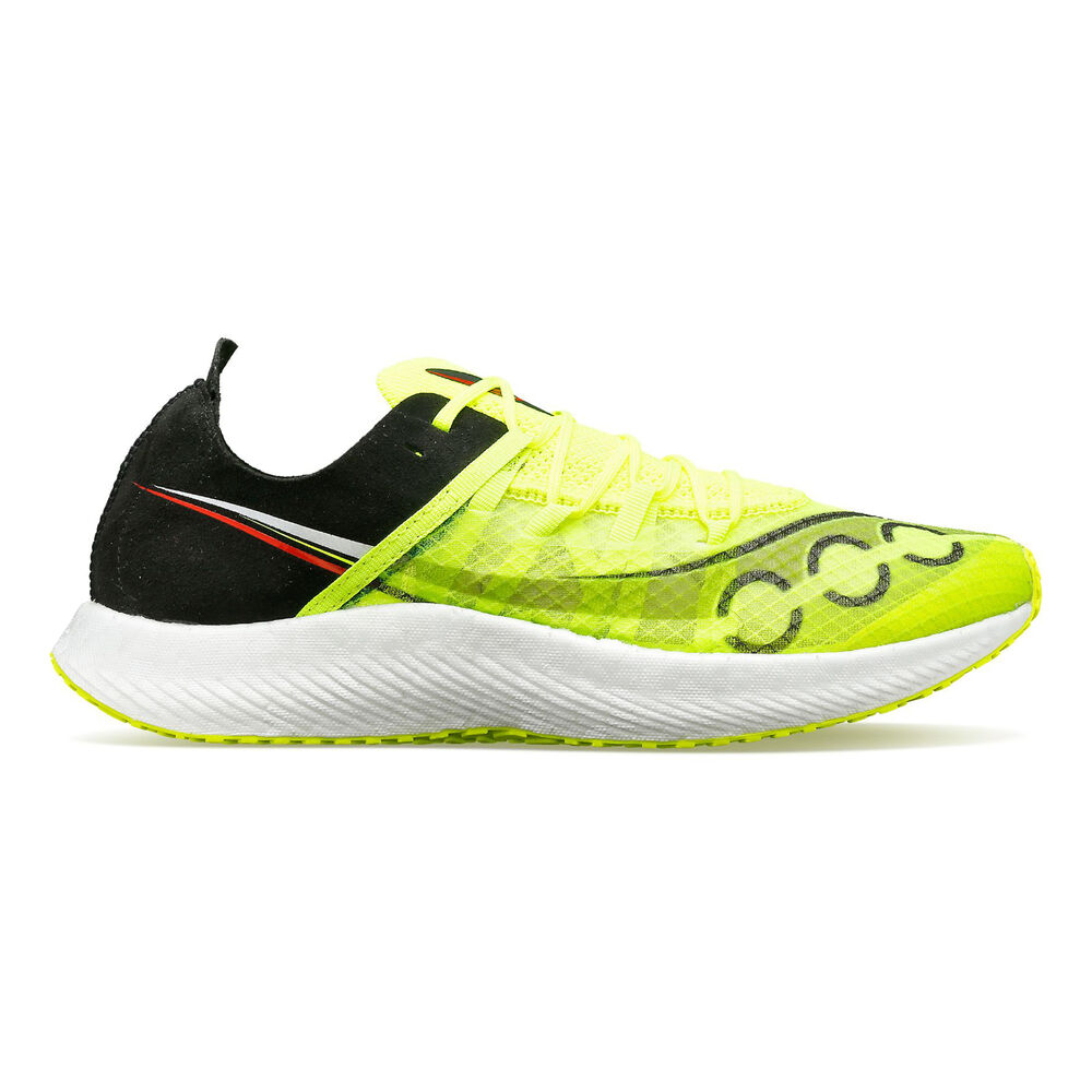 saucony sinister competition running shoe men - neon yellow, black, size 9.5
