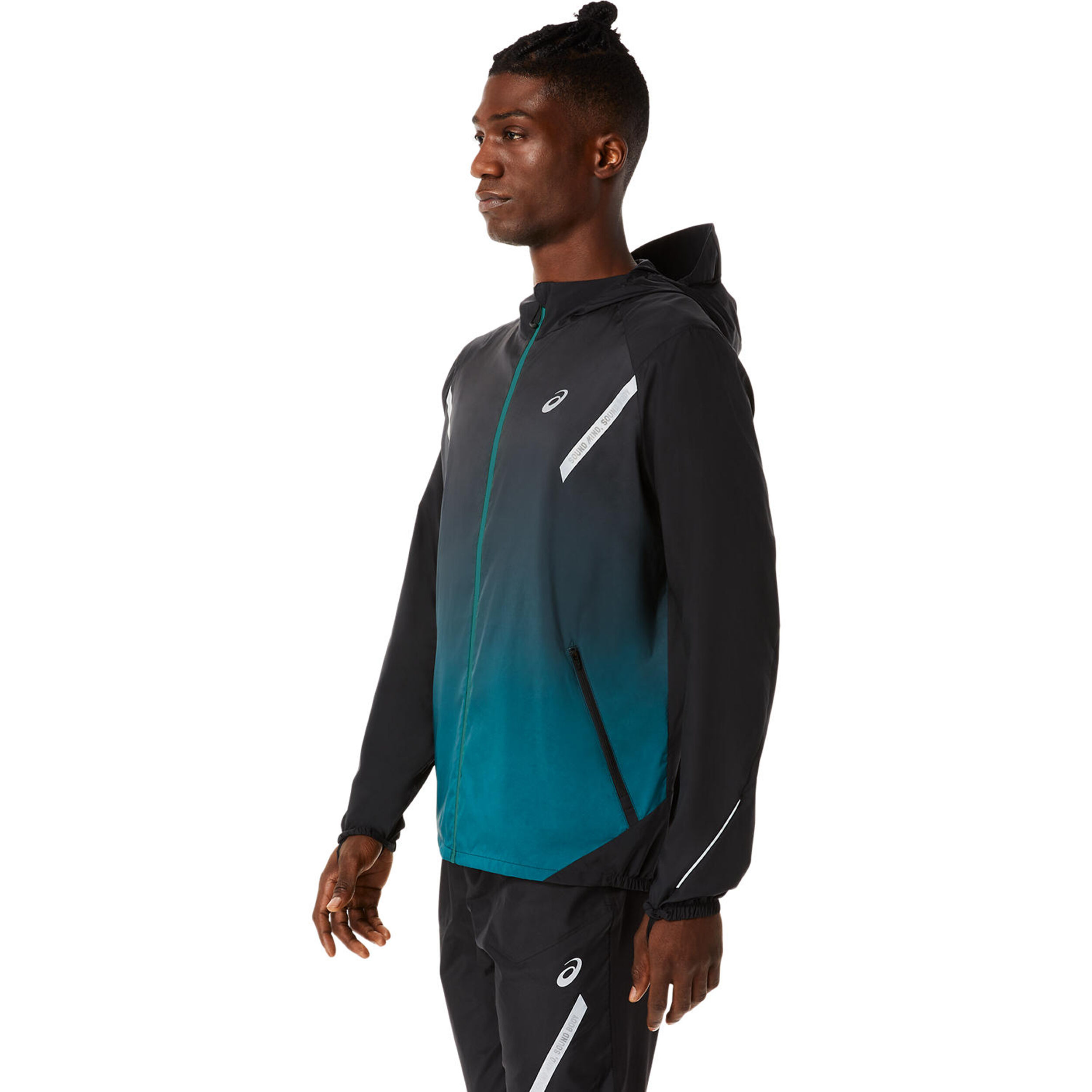 Asics lite show jacket mens store