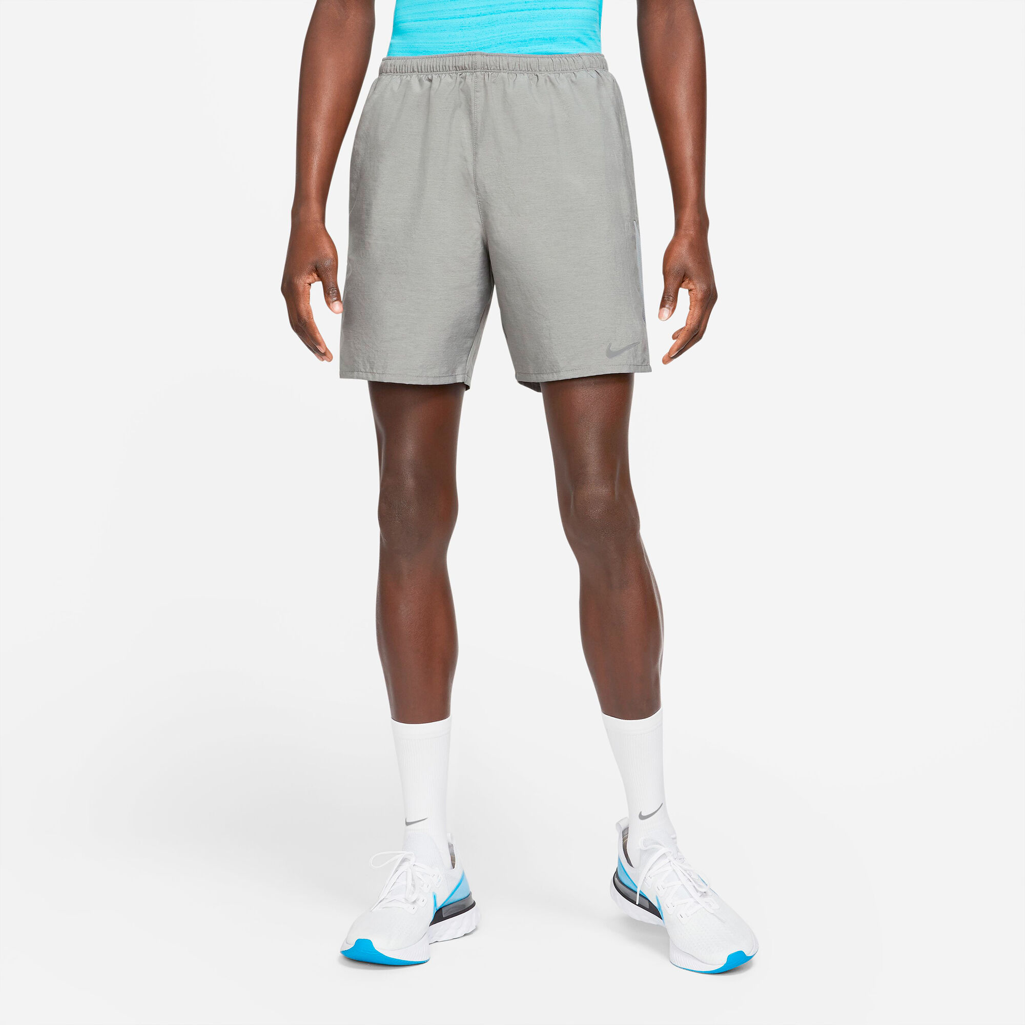 Buy Nike Dri-Fit Challenger 2in1 7in Shorts Men Grey, Silver online