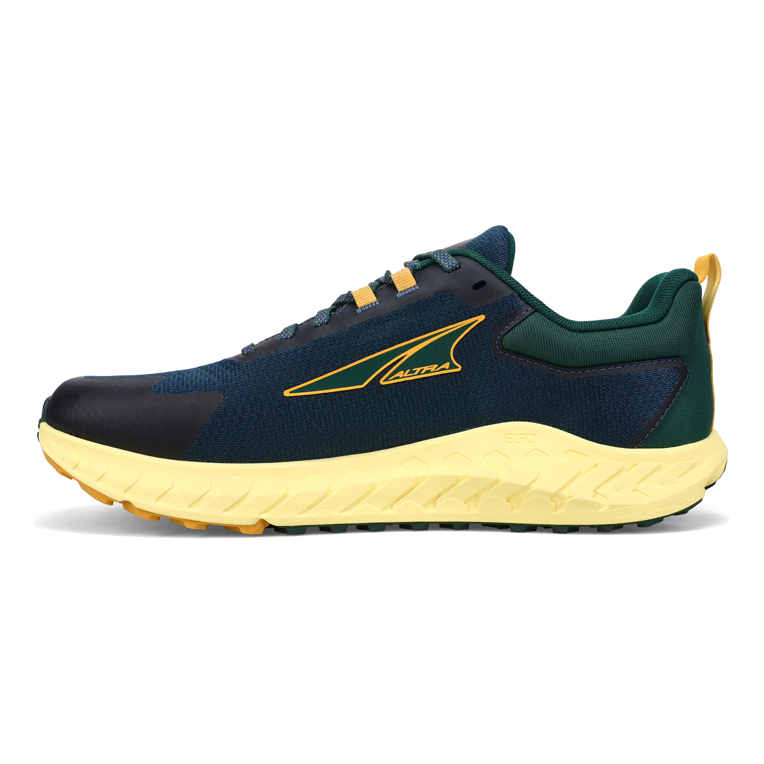 Two different colored running shoes store