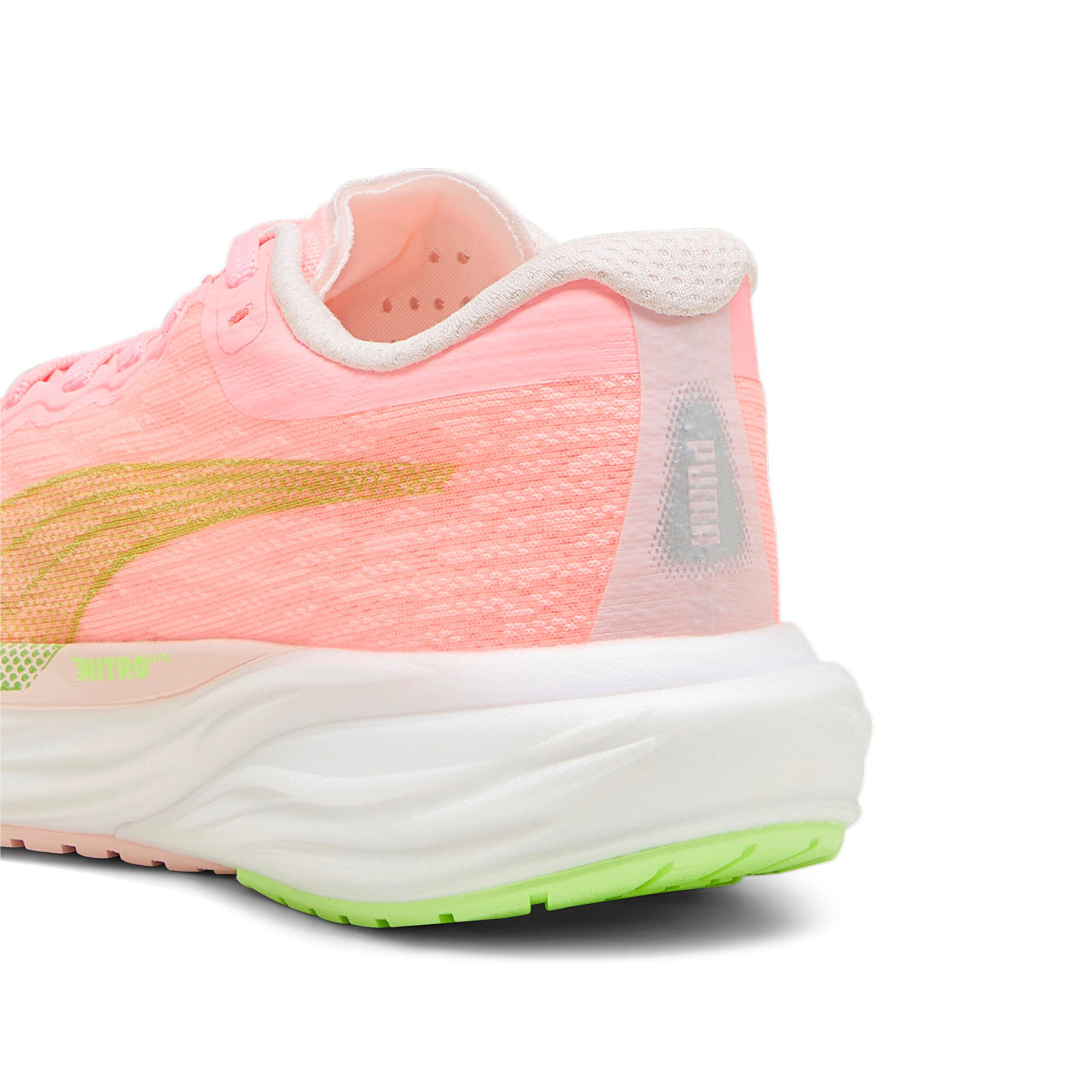 Puma pink and green shoes top