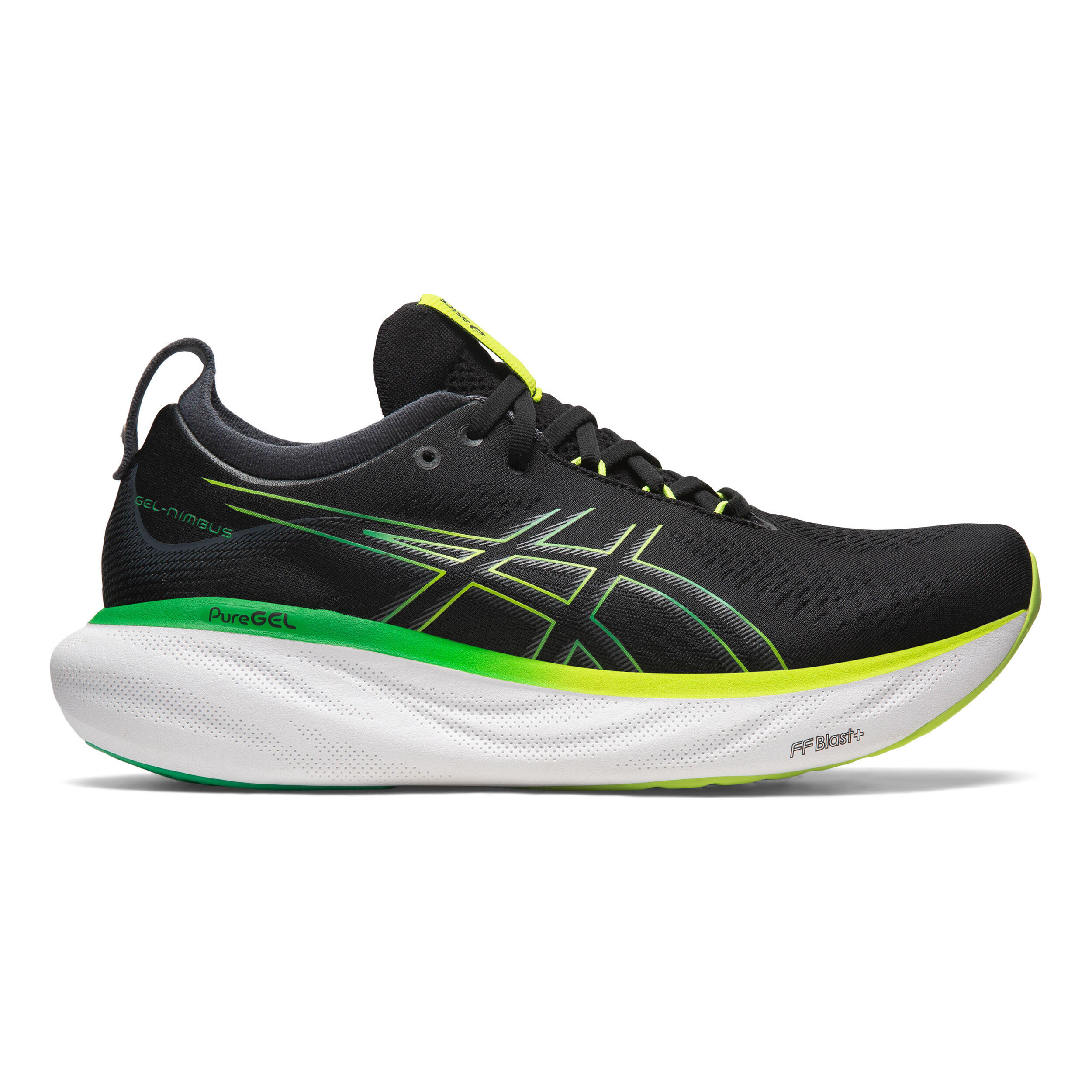 Buy ASICS Gel Nimbus 25 Neutral Running Shoe Men Black Green