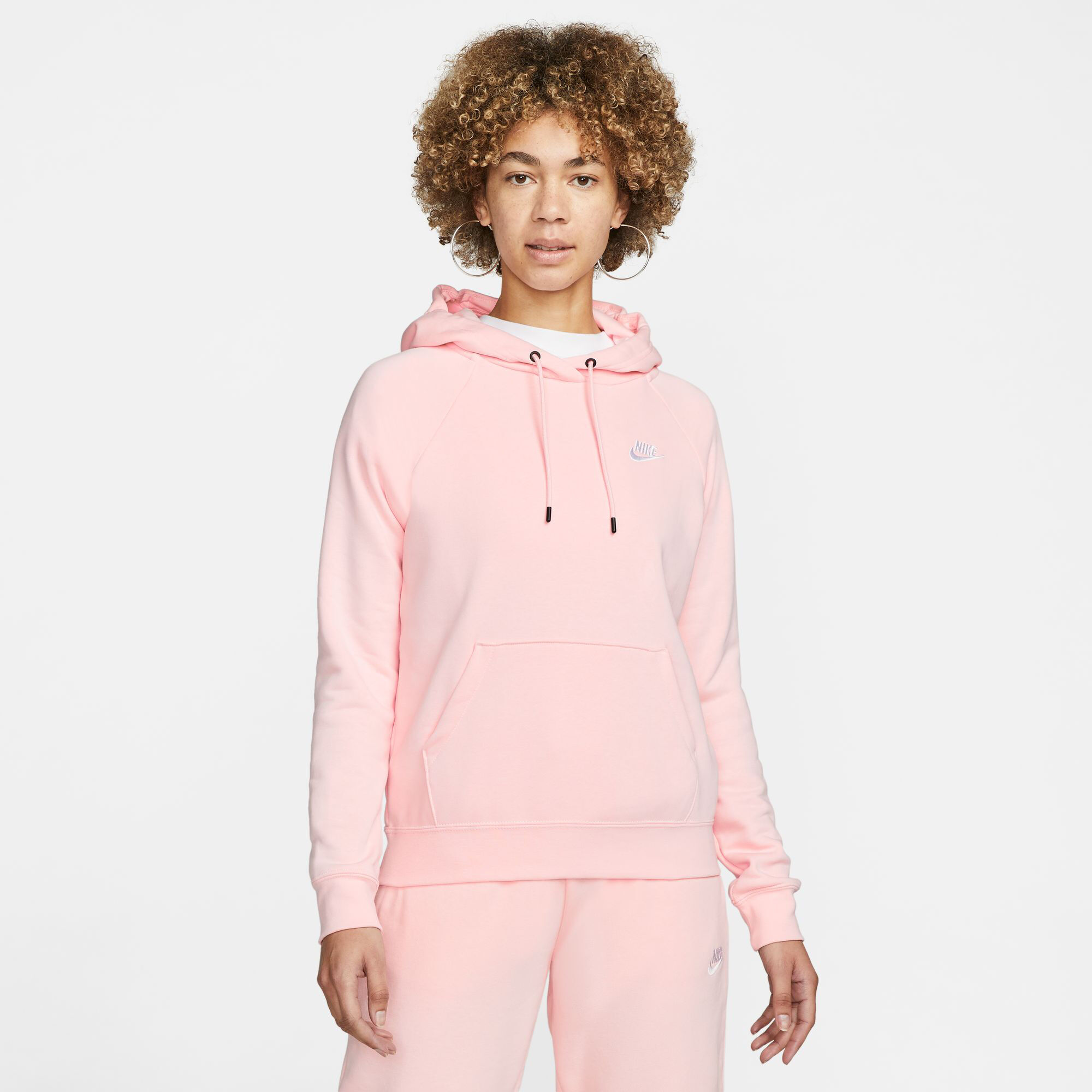 Light pink new arrivals nike hoodie womens