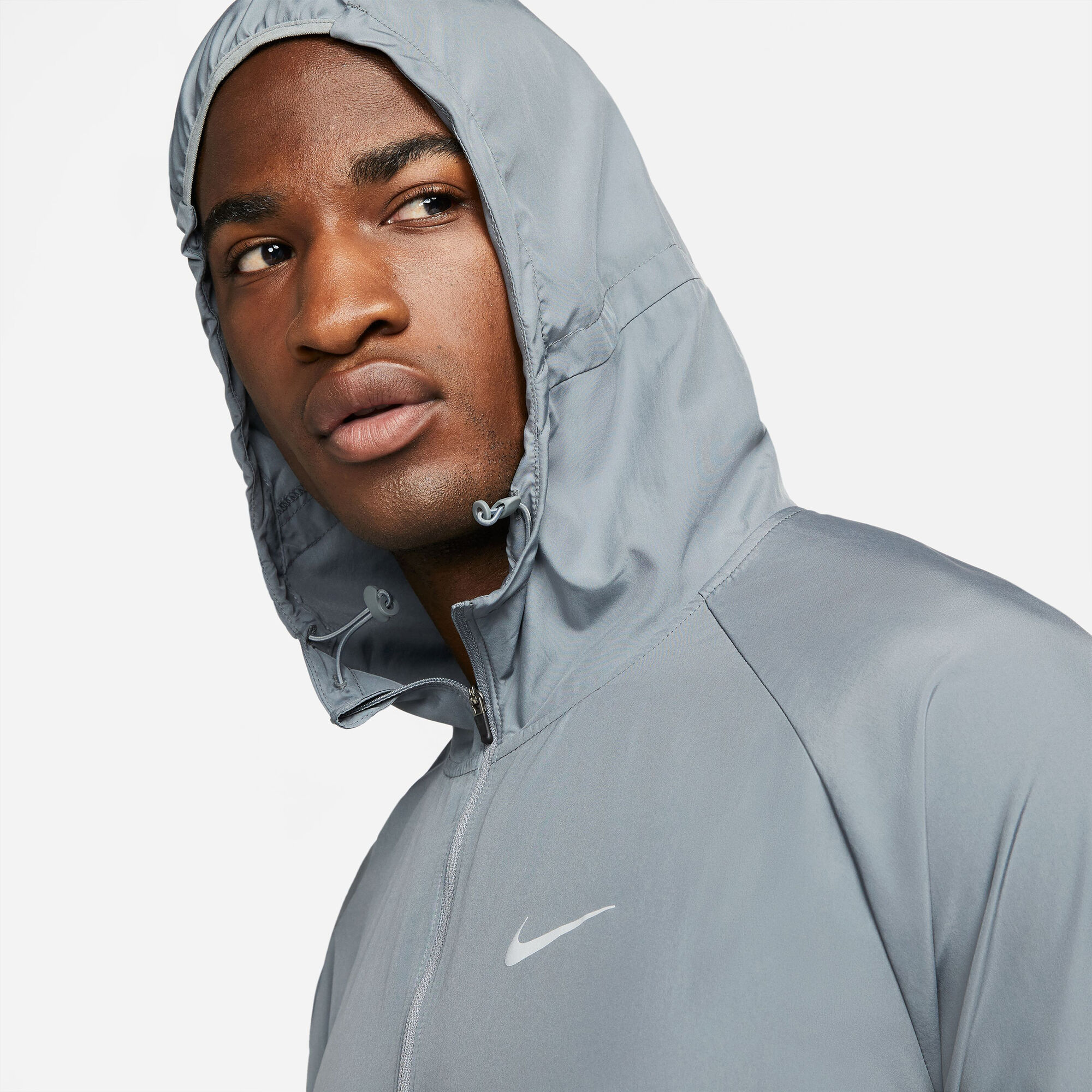 Buy Nike Miler Repel Running Jacket Men Grey online | Running Point UK