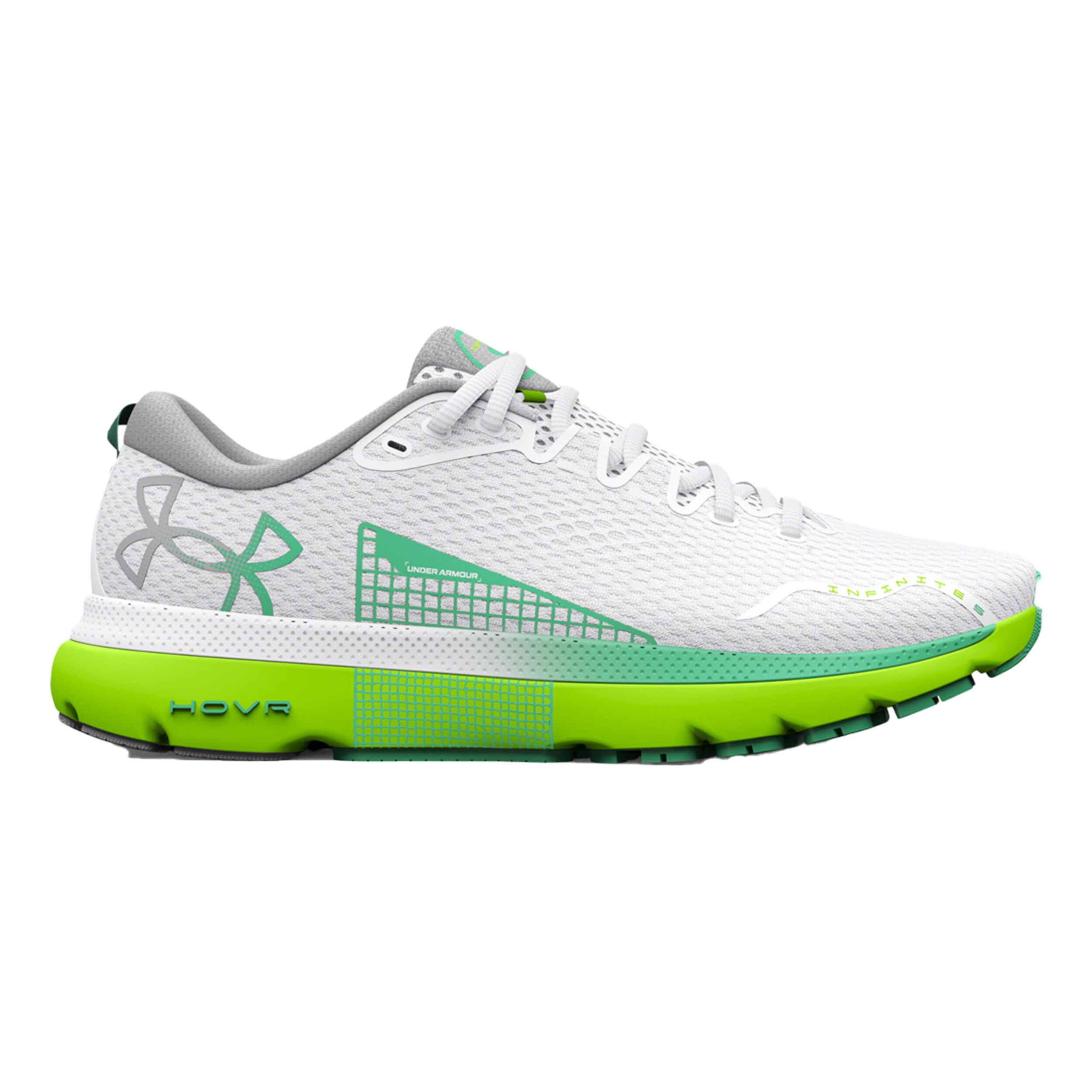 HOVR Infinite 5 Neutral Running Shoe Women White Light Green