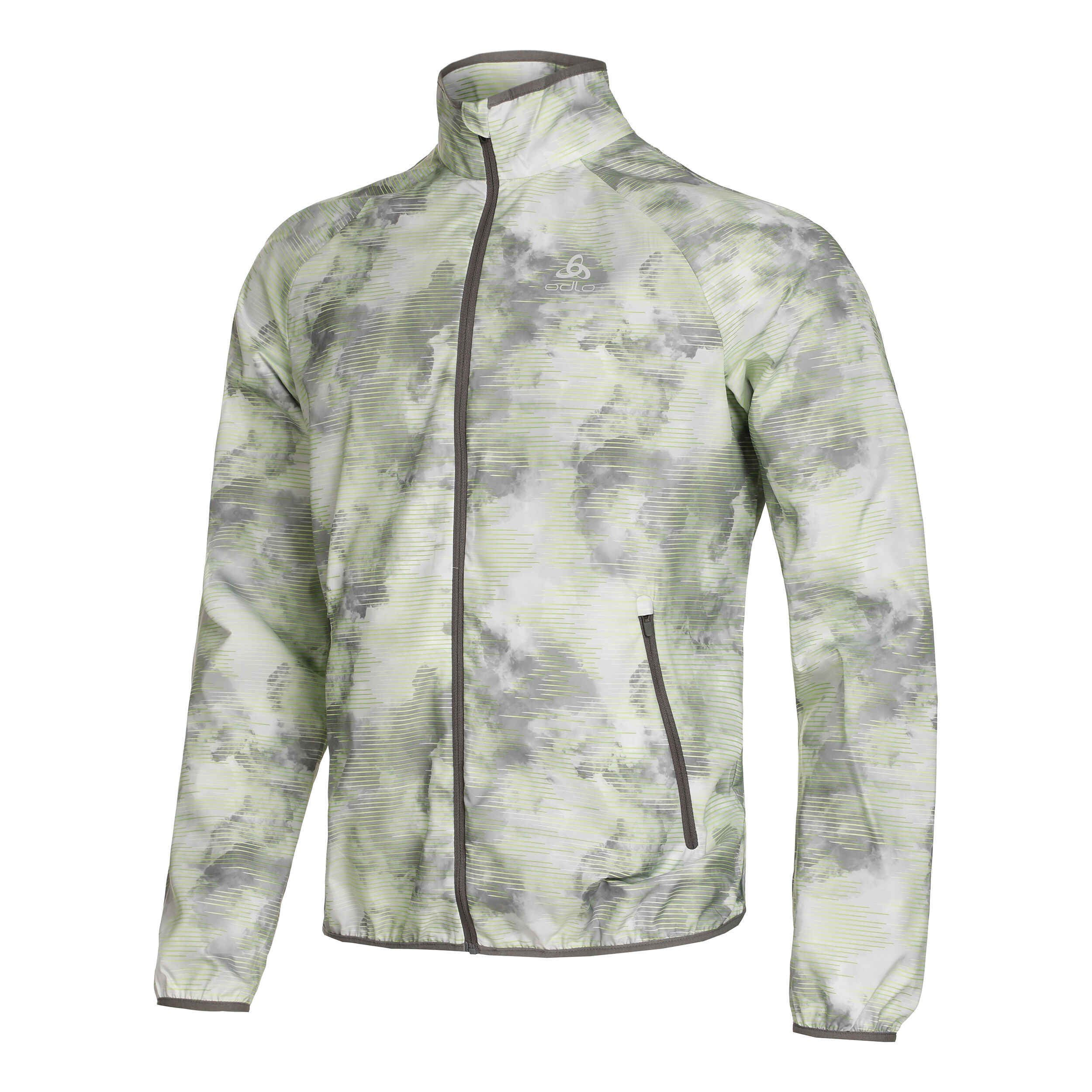 Essential running shop jacket green