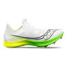 Endorphin Cheetah Spike Shoes-White,Neon Yellow