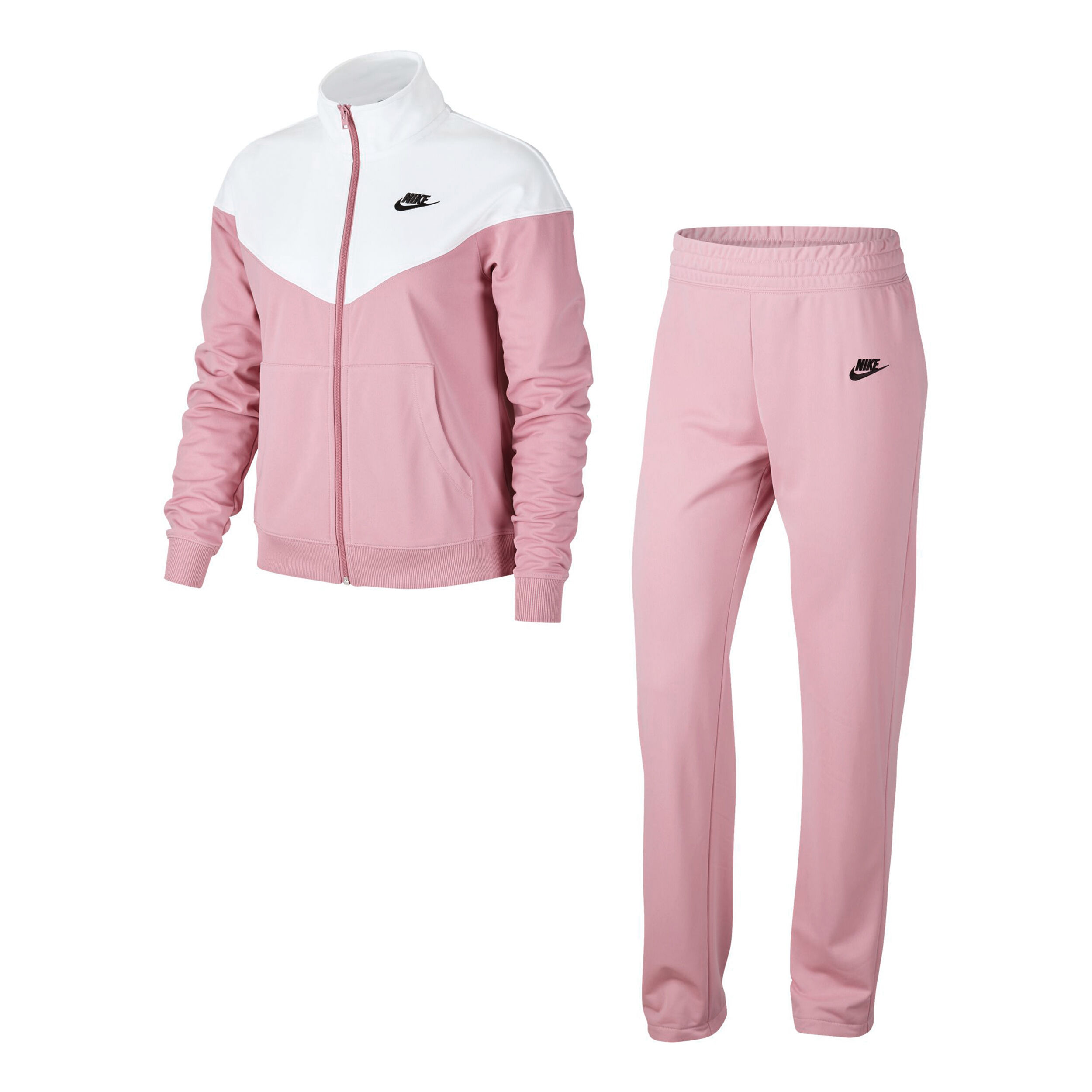 Nike women's sportswear tracksuit joggers rust pink top