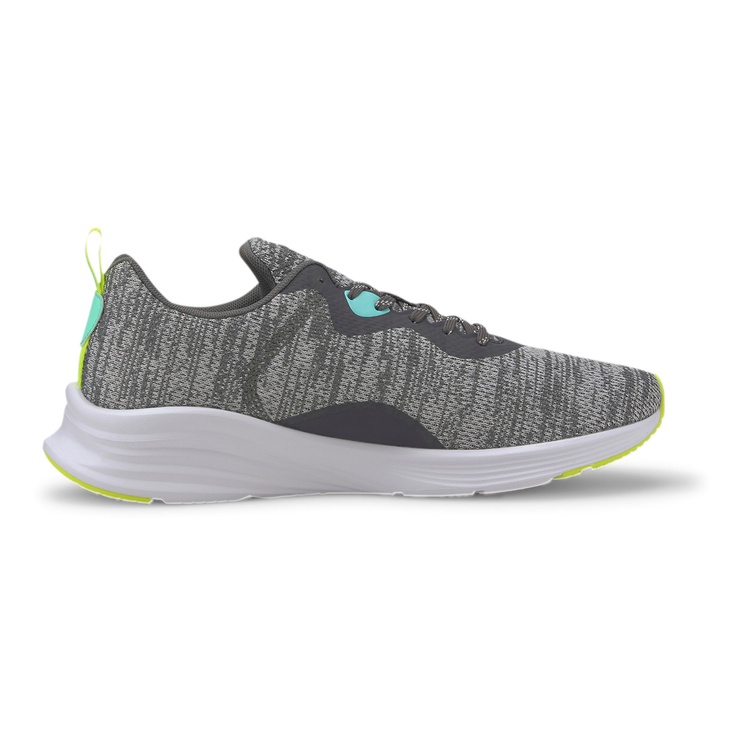 Hybrid Fuego Knit Sneakers Men Grey White