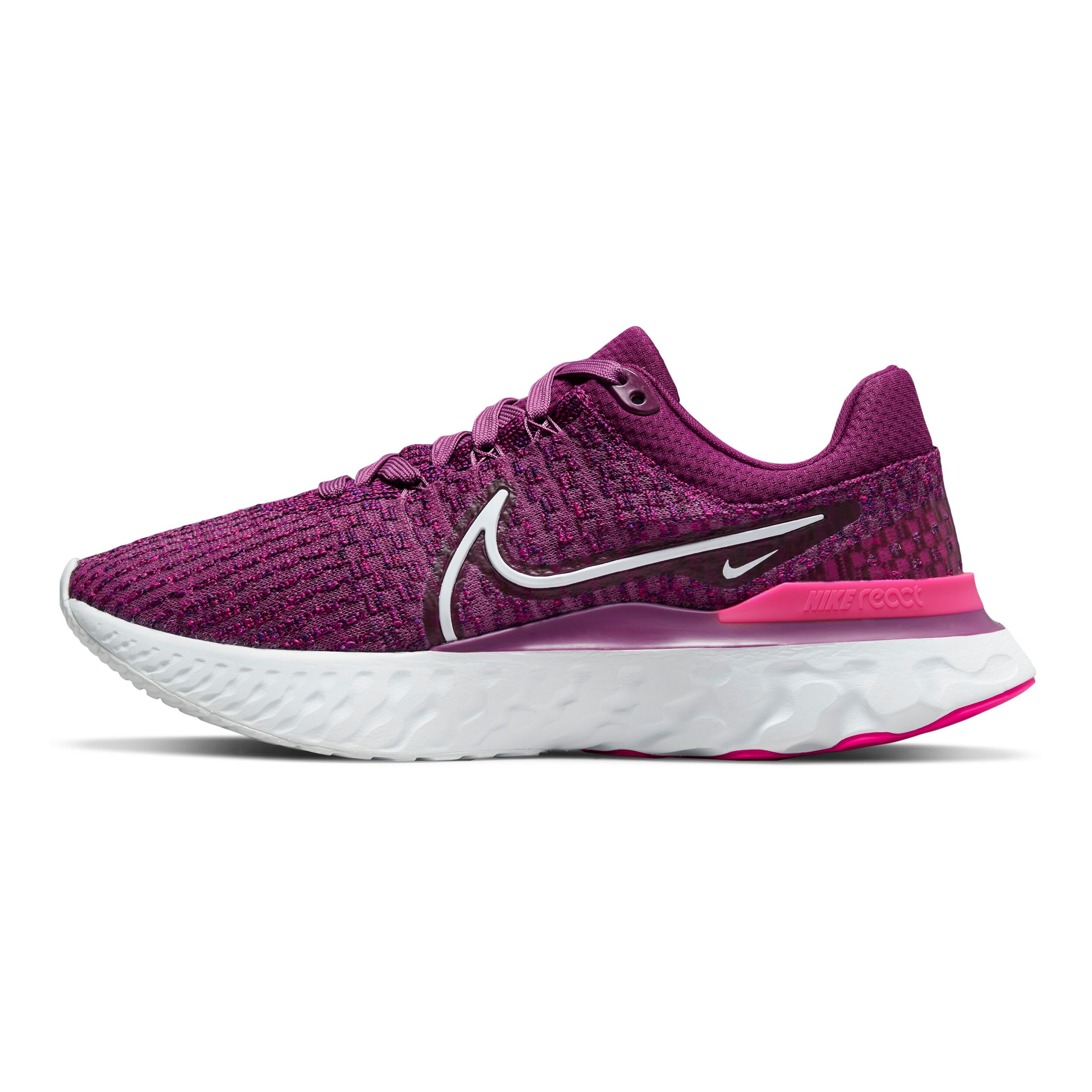React Infinity Run Flyknit 3 Neutral Running Shoe Women Pink Red