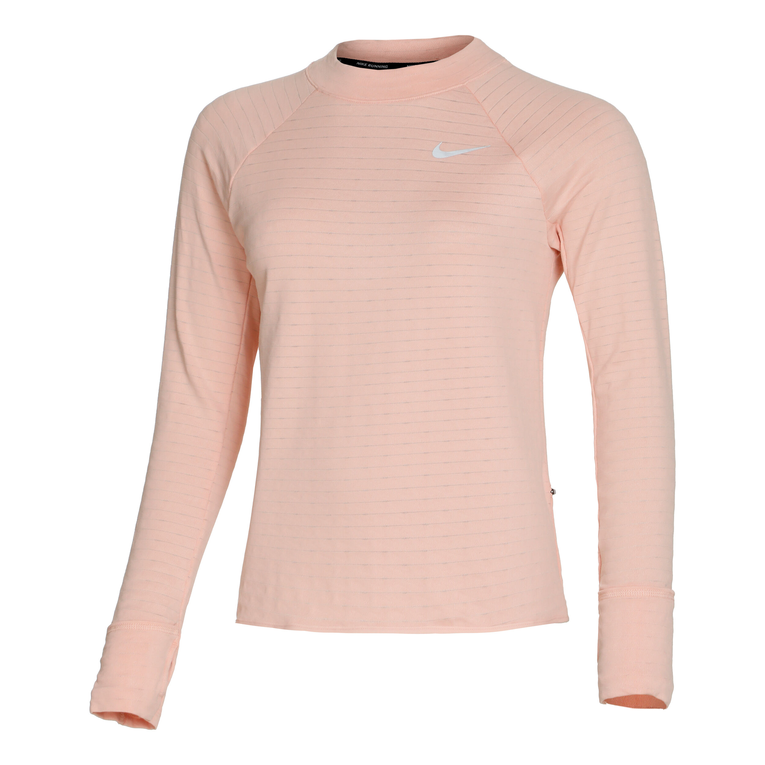 Therma Fit Element Crew Running Top Women Beige Grey