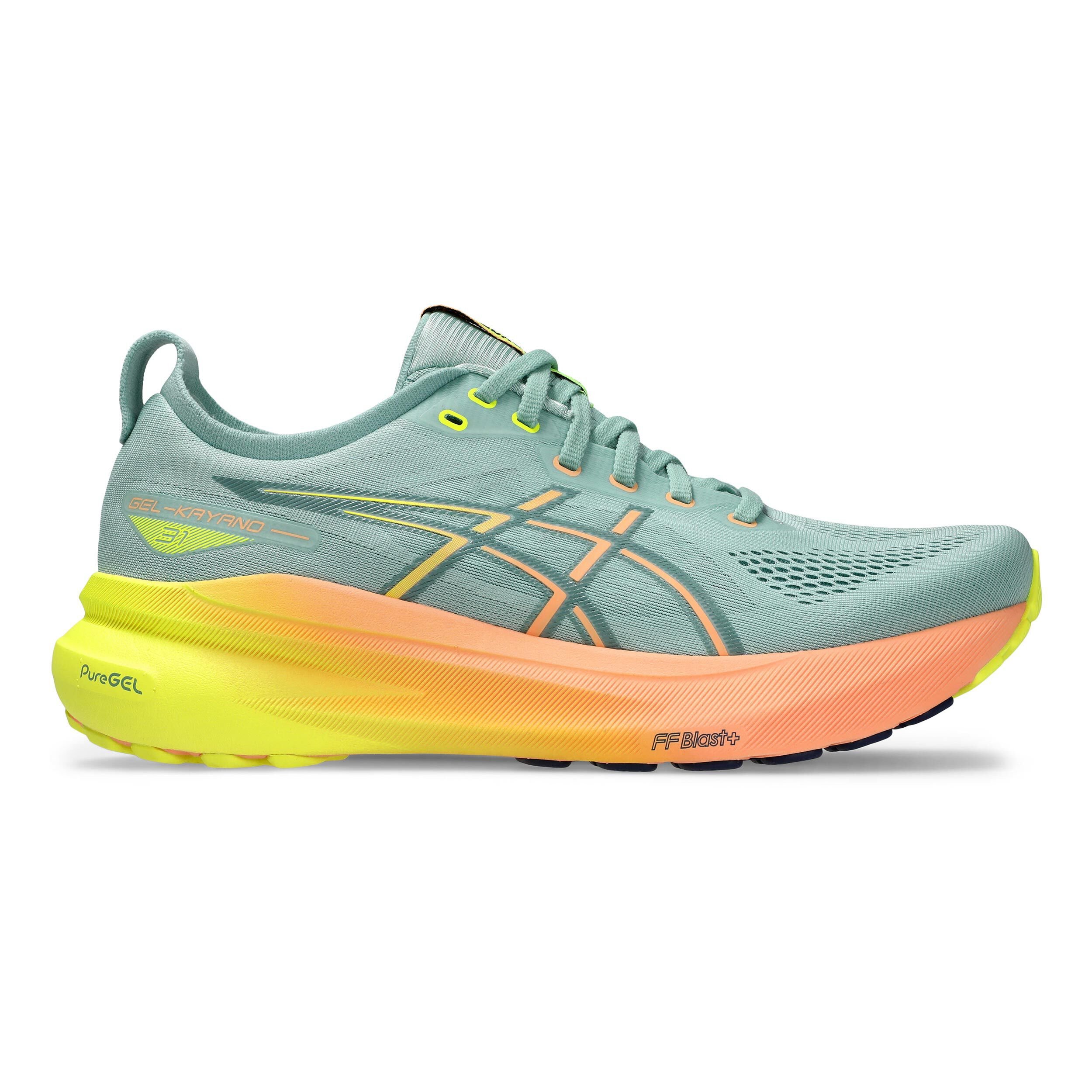 Buy ASICS Gel Kayano 31 Stability Running Shoe Men Green Orange online Running Point UK