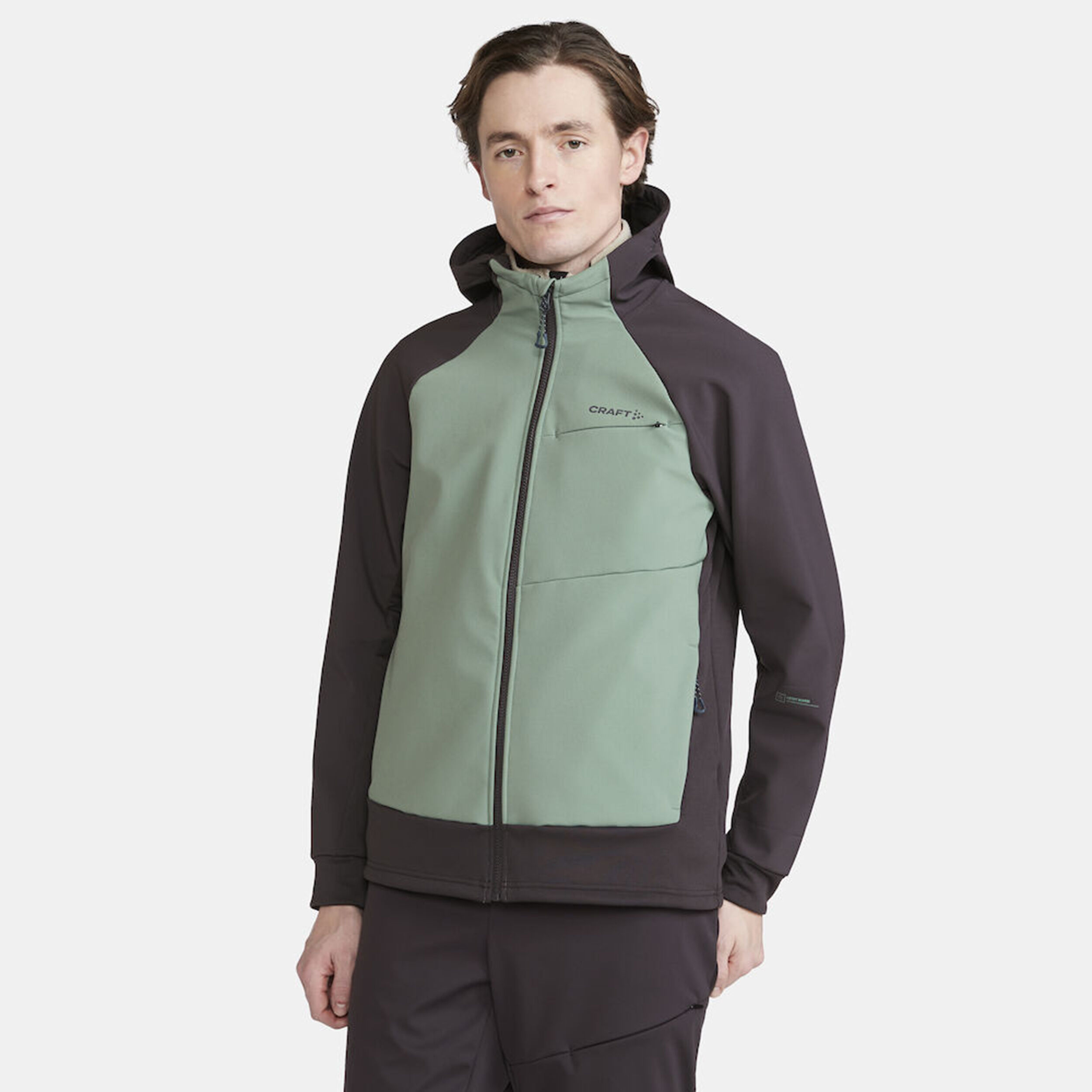 ADV Backcountry Hybrid Running Jacket Men Grey Green