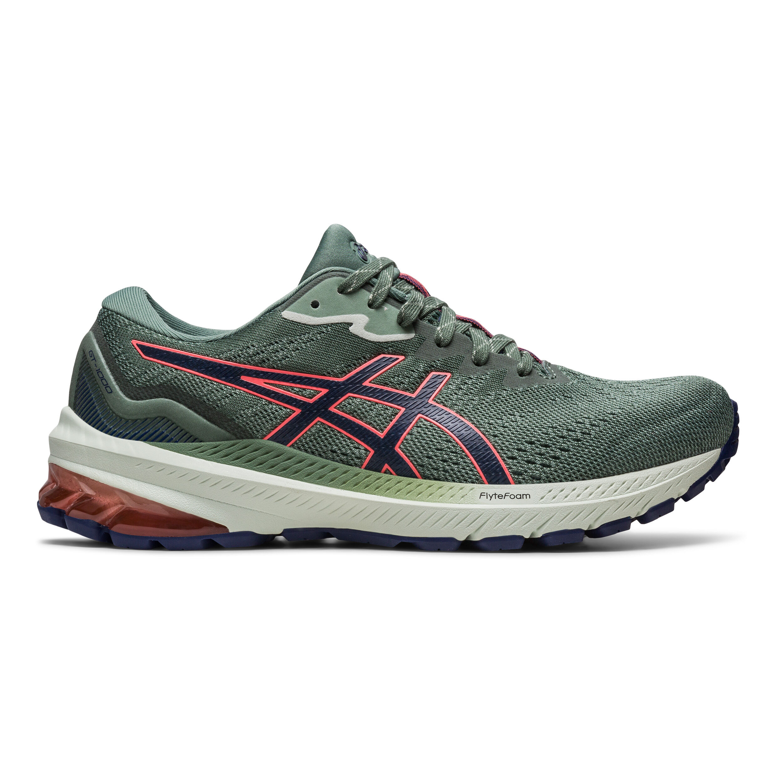 Buy ASICS GT 1000 11 TR Trail Running Shoe Women Dark Green Pink