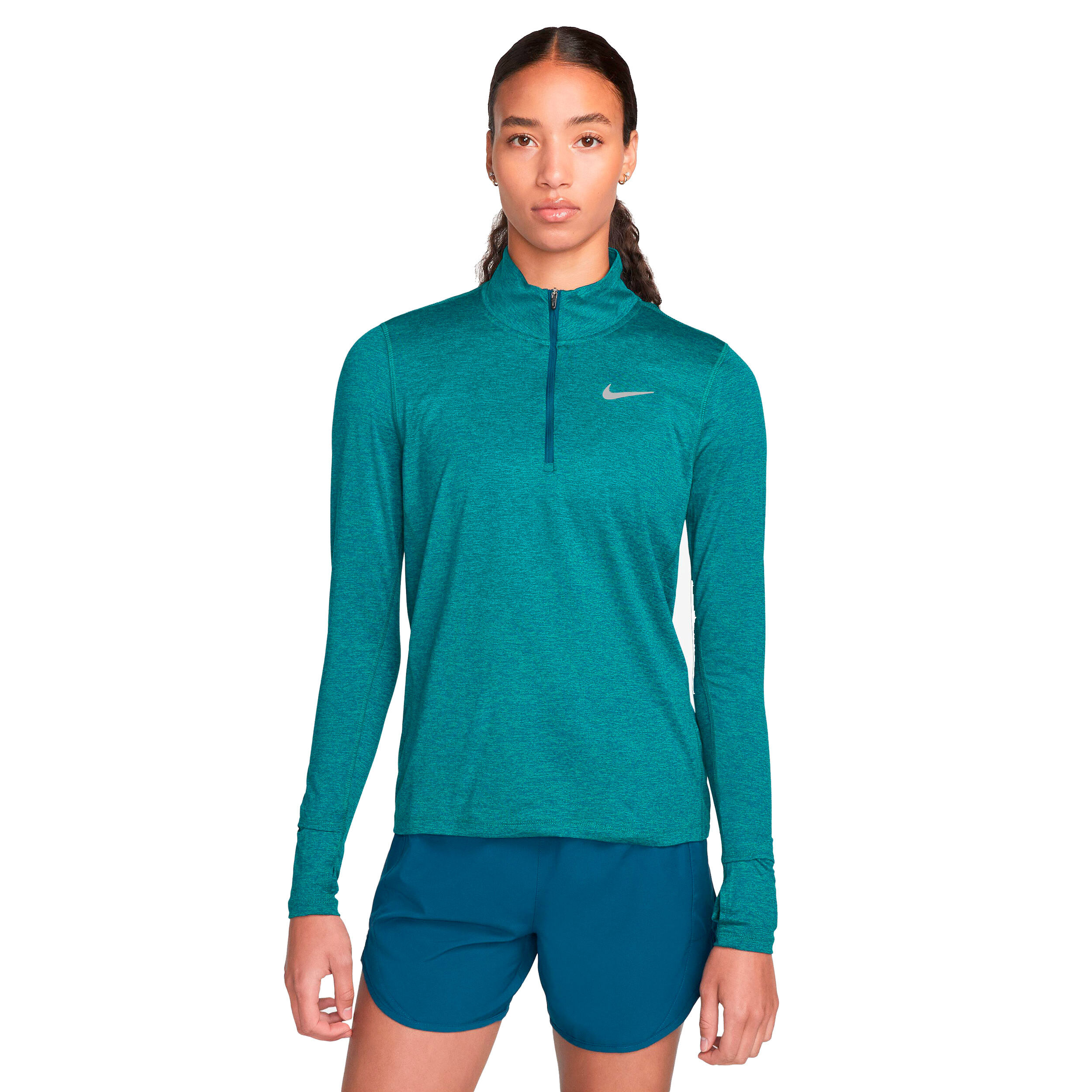 Nike long sleeve half zip running top deals