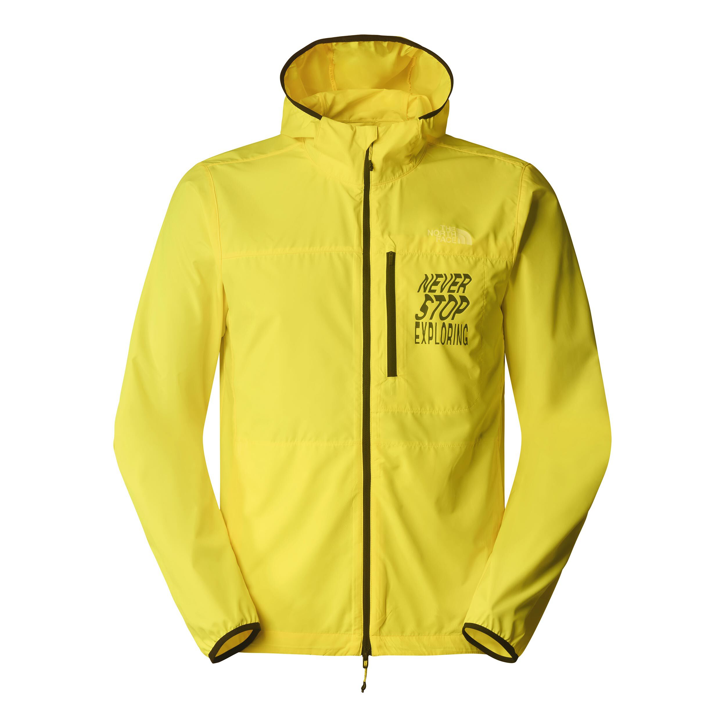 The north face windbreaker yellow top