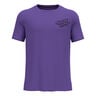 Essential Print Running Shirt Men-Violet